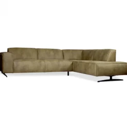 Hoekbank - Lambada - rechts - leer Hunter groen 400