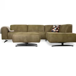 Hoekbank - Lambada - rechts - leer Hunter groen 400