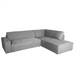 Hoekbank - Marken - rechts - Bjorn grof geweven grijs 13