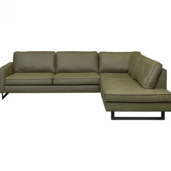 Hoekbank - Riverdance - rechts - leer Dalton groen 14