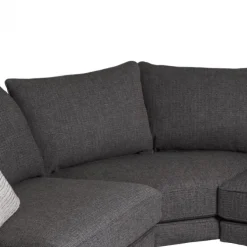 Hoekbank - Samba - links - stof Monet zwart/grijs 95