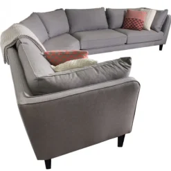 Hoekbank - Samba - rechts - stof Inari lichtgrijs 91