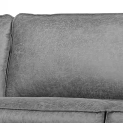 Hoekbank - Stuart - links - Lederlook Missouri antraciet 09