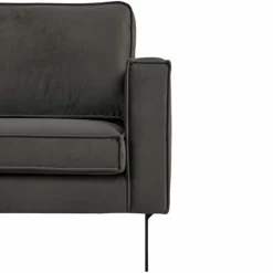 Hoekbank - Stuart - links - Velours Adore donkergrijs 68