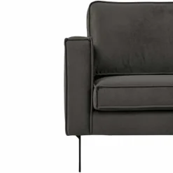 Hoekbank - Stuart - rechts - Velours Adore donkergrijs 68