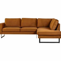 Hoekbank - Stuart - rechts - Velours Adore cognac 28