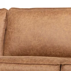 Hoekbank - Stuart - rechts - Lederlook Missouri cognac 03