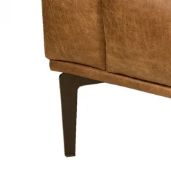 Hoekbank - Tulp - rechts - leer Colorado cognac 03