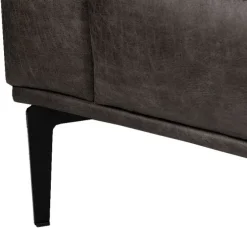 Hoekbank - Tulp - rechts - leer Colorado antraciet 01