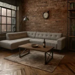 Hoekbank Bovino open eind links - Bella 55 - 2,00 x 2,55 mtr breed