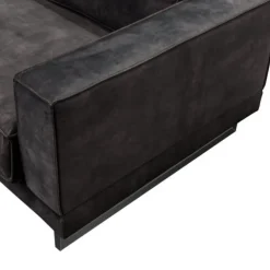 Hoekbank Fandango rechts | stof Adore antraciet 68 | 2,96 x 2,54 mtr breed