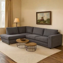 Hoekbank Girona open eind links - Zoom 21 - 2,04 x 2,61 mtr breed