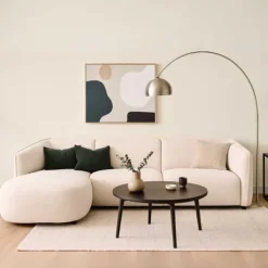 Hoekbank Lesoir chaise longue links - Quelle 3 - 1,50 x 2,79 mtr breed