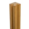 Hoekpaal rabatsysteem hardhout Bankirai 9 x 9 cm