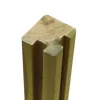 Hoekpaal rabatsysteem vuren - 9 x 9 cm groen geimpregneerd geschaafd
