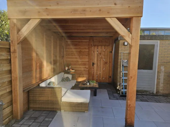 HomingXL Houten overkapping - Douglas - 300 x 400 cm