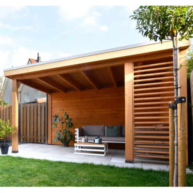 HomingXL Houten overkapping - Douglas - 300 x 300 cm