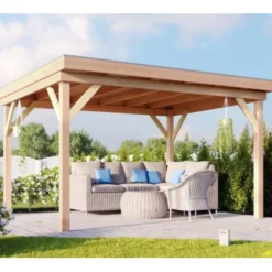 HomingXL Houten overkapping - Douglas - 400 x 400 cm