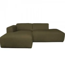 HomingXL Loungebank links Sintra - stof Rackham groen 14 - 230 cm