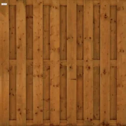 HomingXL Schutting set vuren Timber recht 15L bruin geimpregneerd (7,54 meter)