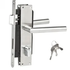 HomingXL Tuindeur Douglas recht met stalen frame (100 x 195 cm) inclusief beslag