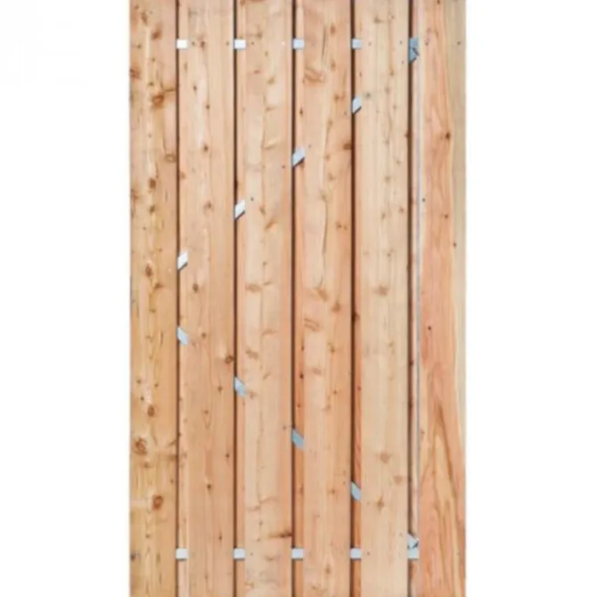 HomingXL Tuindeur zelfbouw met stalen frame - Douglas - 1,5 x 14,0 cm (180 x 100 cm)