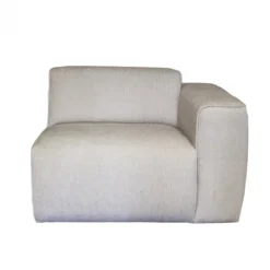 HomingXL 2-zits bank met lounge links Sintra - stof Rackham beige 05 - 204 cm