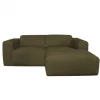 HomingXL 2-zits bank met lounge rechts Sintra - stof Rackham groen 14 - 204 cm