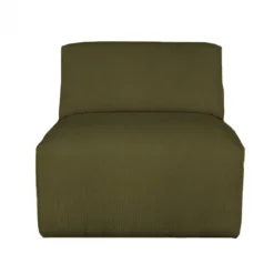 HomingXL 3-zits bank met lounge links Sintra - stof Rackham groen 14 - 282 cm