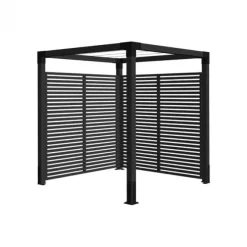 Houten Pergola - Daylife 5 - Vurenhout gegrond zwart 198 x 198 x 208 cm