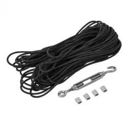 Houten Pergola - Daylife 5 - Vurenhout gegrond zwart 198 x 198 x 208 cm