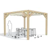 Houten Pergola - Douglas geschaafd 250 x 300cm vrijstaand