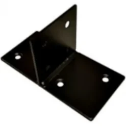 Houtverbinding T-stuk - verzinkt en zwart gepoedercoat - 85 x 85 mm