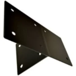 Houtverbinding T-stuk - verzinkt en zwart gepoedercoat incl. bevestigingsmateriaal - 115 x 115 mm