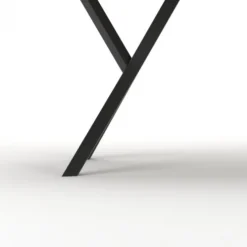 I-Catchers Boomstamtafel massief Mango zwart - 260 x 100 x 78 cm - Bladdikte 5,6 cm - Y-poten