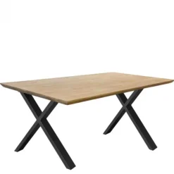 Industriële eettafel eiken Castle Line verjongd - 200 x 100 cm - Bladdikte 4,5 cm - Diverse poten