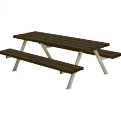 Kinderpicknicktafel vuren gegrond zwart - Alpha 118 x 177 x 57 cm