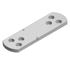 Koppelstuk aluminium tbv 35 x 25 aluminium Basic onderbalk