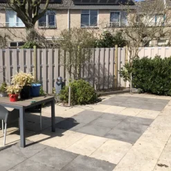 Lamel composiet Bari steengrijs gevlamd 180 x 15 cm (7 stuks)