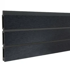 Lamellen set composiet - triple Rhombus antraciet - 180 x 15 cm (6 stuks)