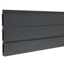 Lamellen set composiet - triple Rhombus rock grey - 180 x 15 cm (6 stuks)