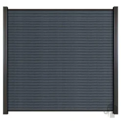 Lamellen set composiet - triple Rhombus rock grey - 180 x 15 cm (6 stuks)