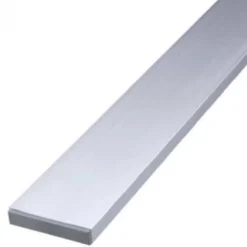 Ligger aluminium blank aluminium met 2 eindkappen 180 cm