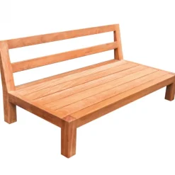 Lounge element met rug hardhout almendrillo Trinidad (68 x 136 x 74,5 cm)