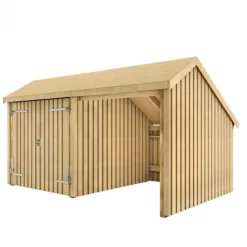 Multi tuinhuis dubbele deur / open 10,5 m2 onbehandeld 248 x 432 x 250 cm