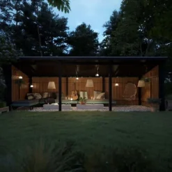 Multi tuinhuis open 14 m2 onbehandeld 218 x 635 x 220 cm