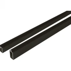 Onder- en bovenregel aluminium - Mix & Match antraciet - 2 x 2,5 x 180 cm