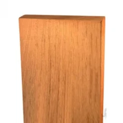 Open gevelbekleding hardhout Jatoba verticaal 2,1 x 14,5 cm