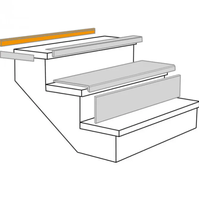 Open trapprofiel - Burgos Eiken Truffel - 130 x 5,6 cm
