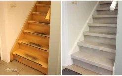 Open trapprofiel - Light Grey Stone - 130 x 7 cm